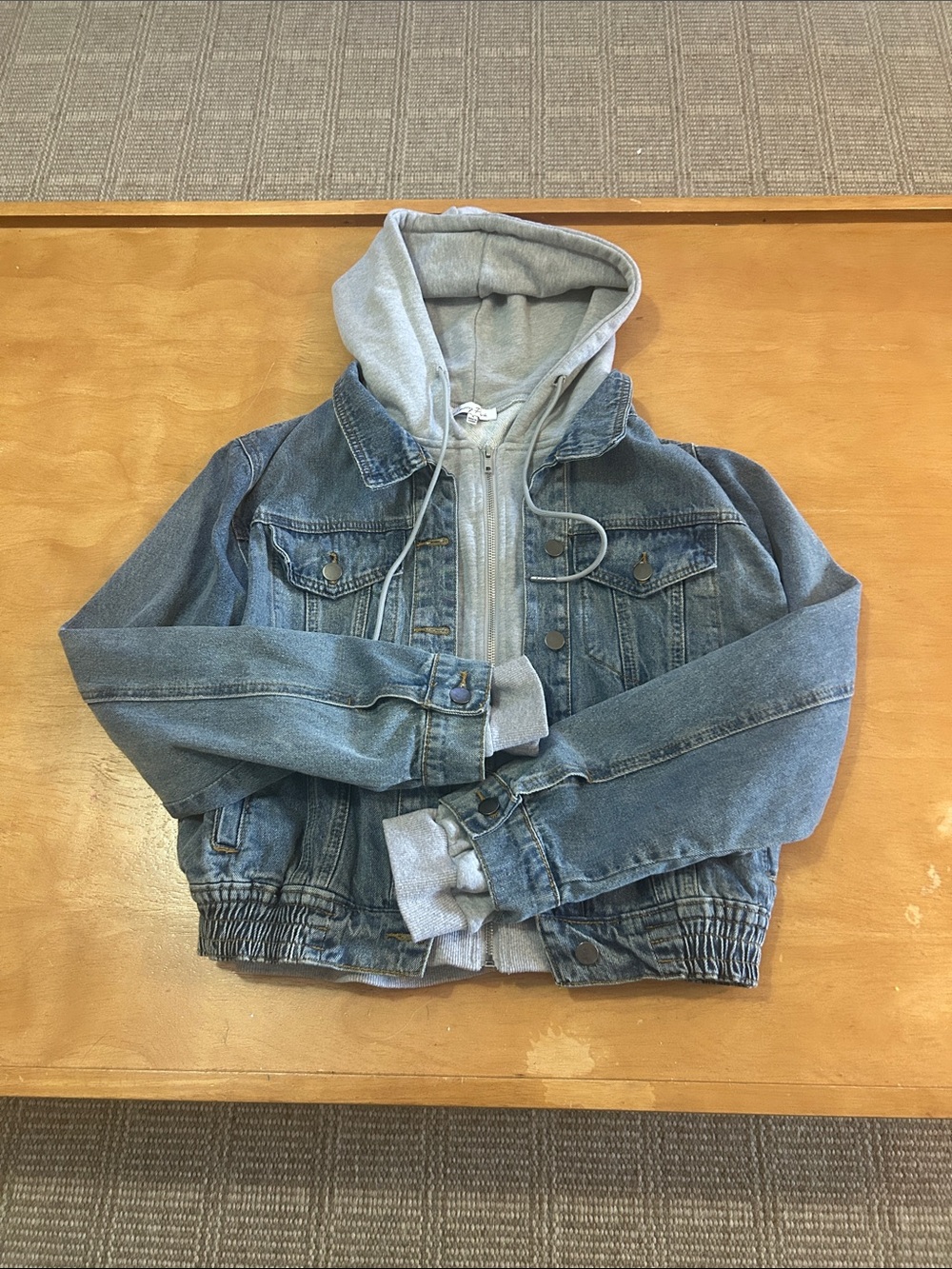 Emory Park Hoody Jean Jacket Small